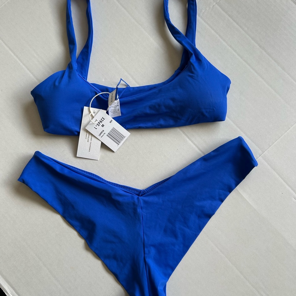 L*Space Prince Bikini Top Ella Bikini Bottom Two Pieces Bikini Set Size M/L - Picture 6 of 10